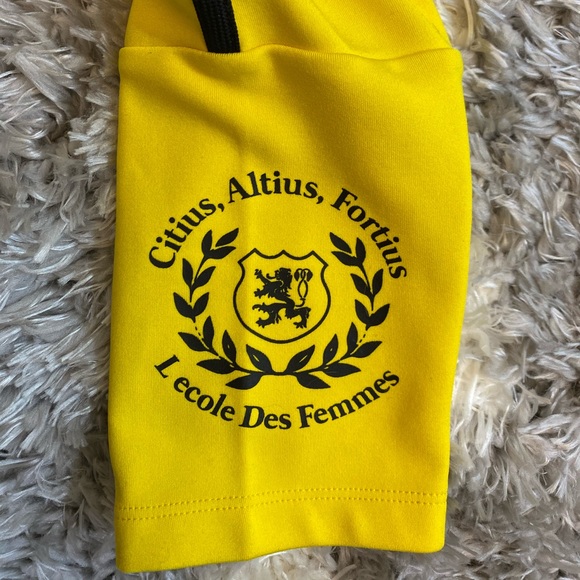 L’école Des Femmes The Bruce 2-Pc Kill Bill Yellow Track suit French Designer - Picture 11 of 12